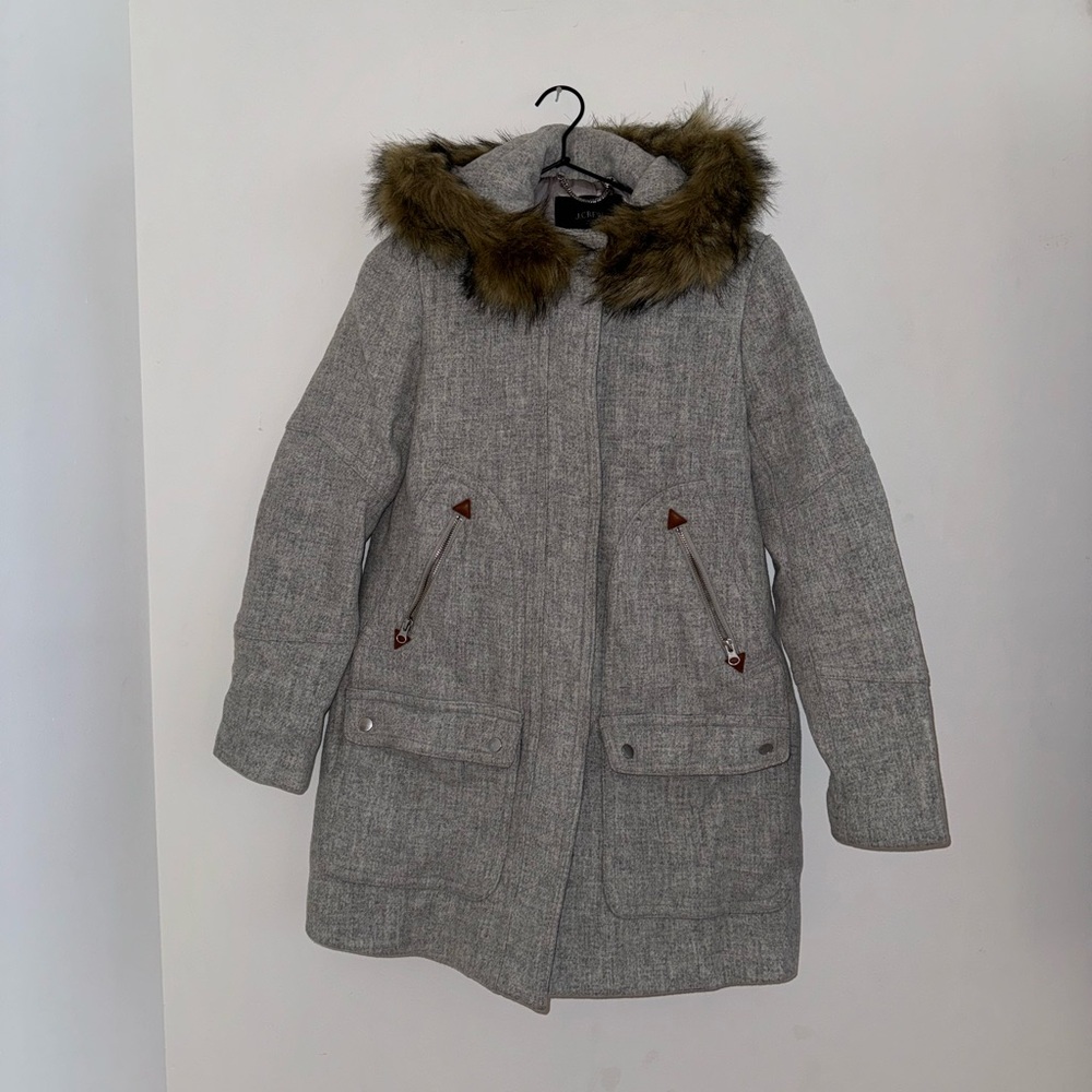 J. Crew Italian Stadium Cloth by Nello Gori Wool Coat